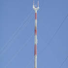 Tiang Komunikasi Listrik Menara Kisi Guyed 50m